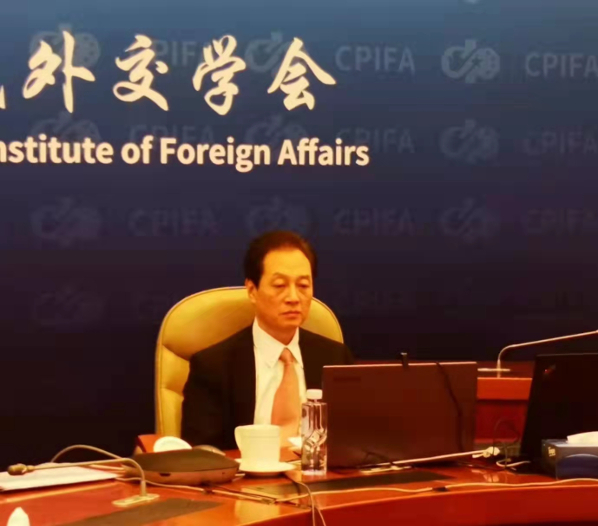 王超会长出席与巴基斯坦总理伊姆兰·汗视频交流会